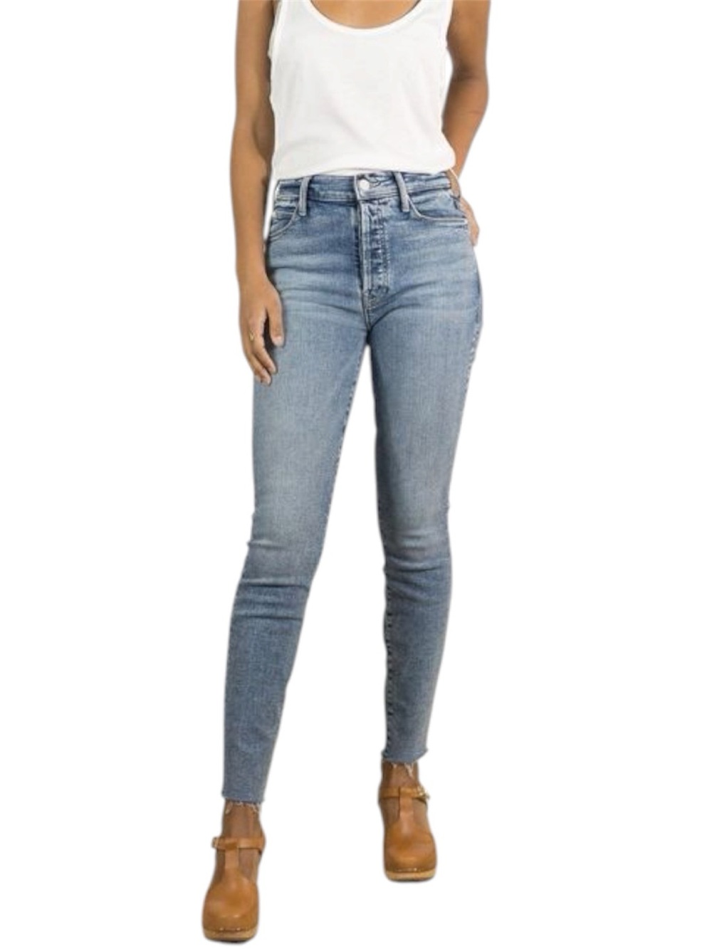 MOTHER The Stunner Ankle Fray in Whiplash Womens Size 25